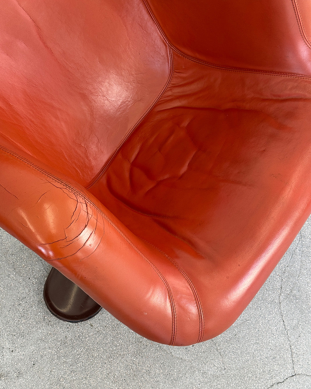 1960s Terracotta Karuselli Lounge Chair by Yrjö Kukkapuro