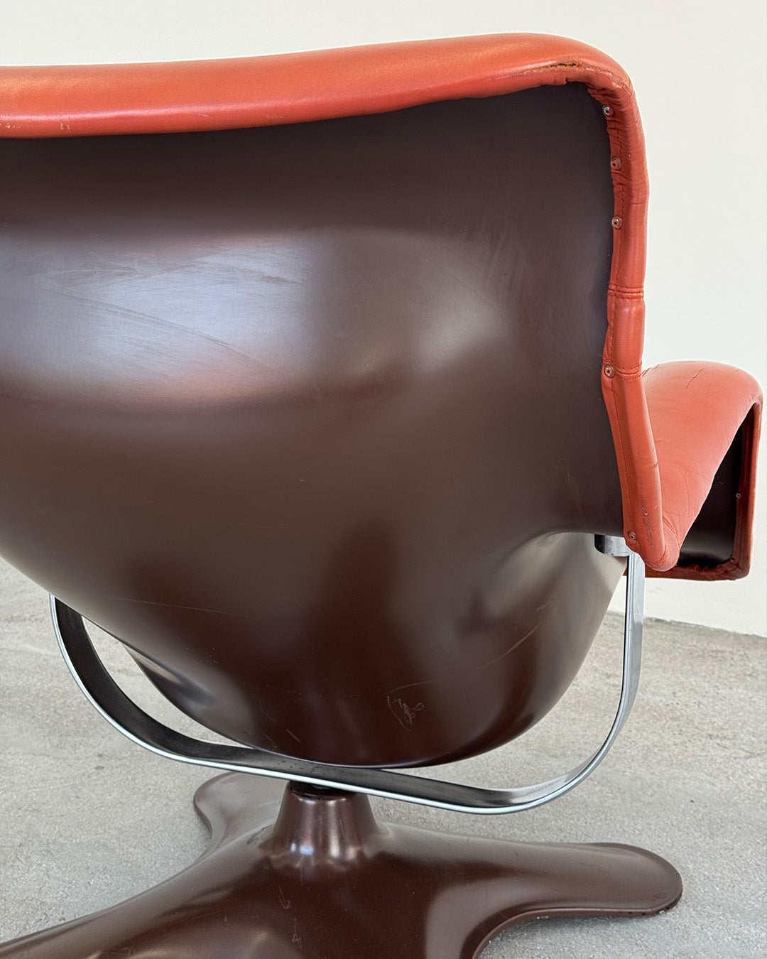 1960s Terracotta Karuselli Lounge Chair by Yrjö Kukkapuro
