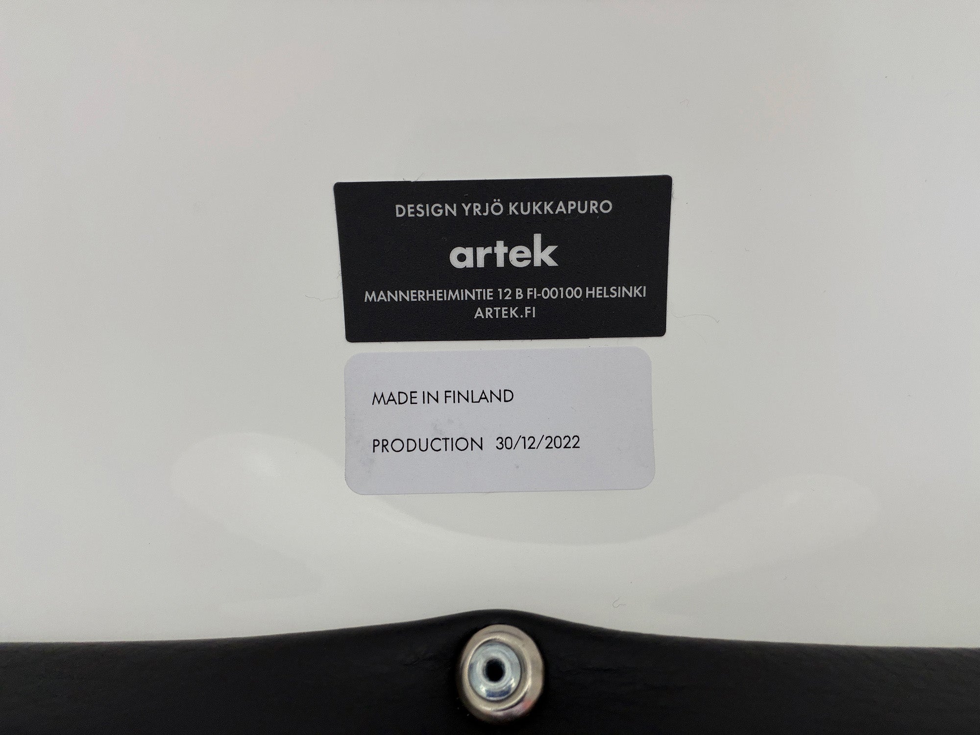 Black 'Karuselli' Lounge Chair by Yrjö Kukkapuro