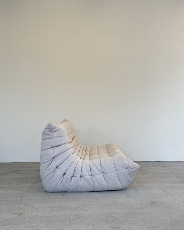 Grey Alcantara 3-Seater Togo by Michel Ducaroy for Ligne Roset