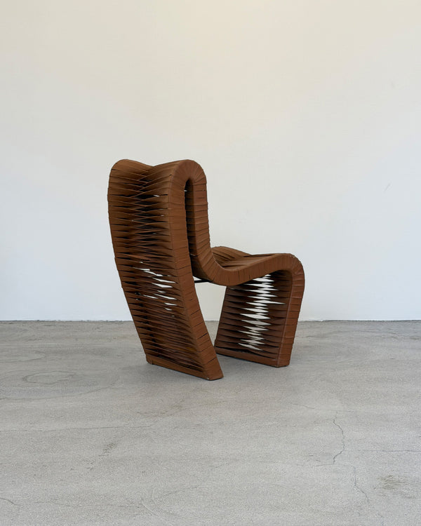 Italian Contemporary Leather Strap Chair