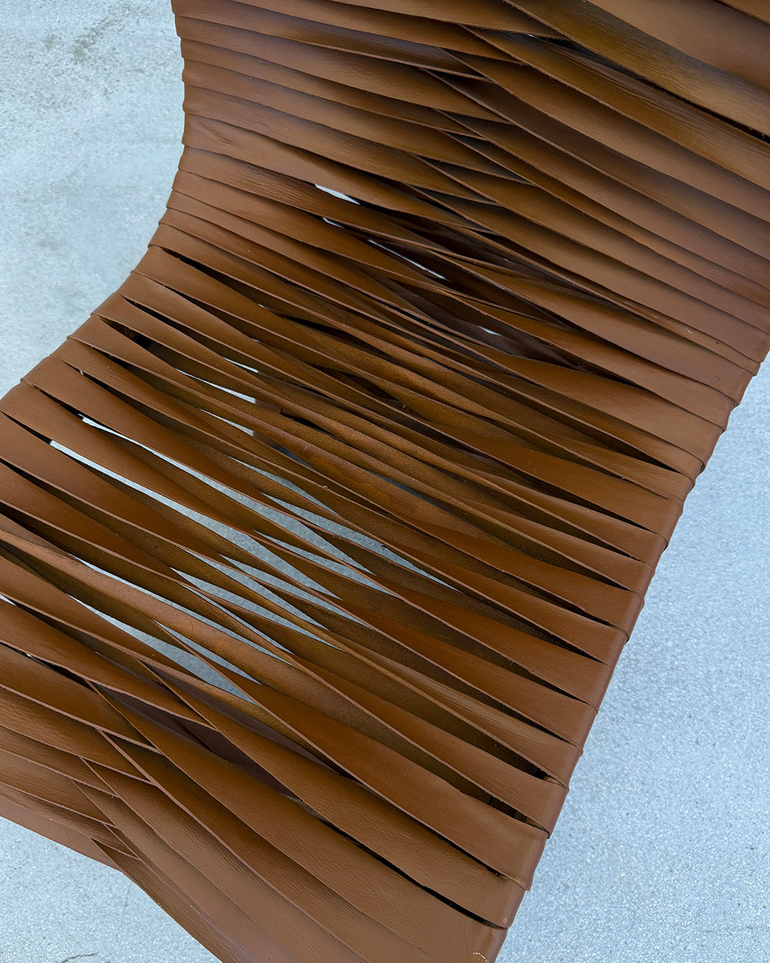 Italian Contemporary Leather Strap Chair