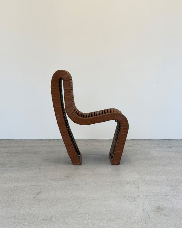 Italian Contemporary Leather Strap Chair