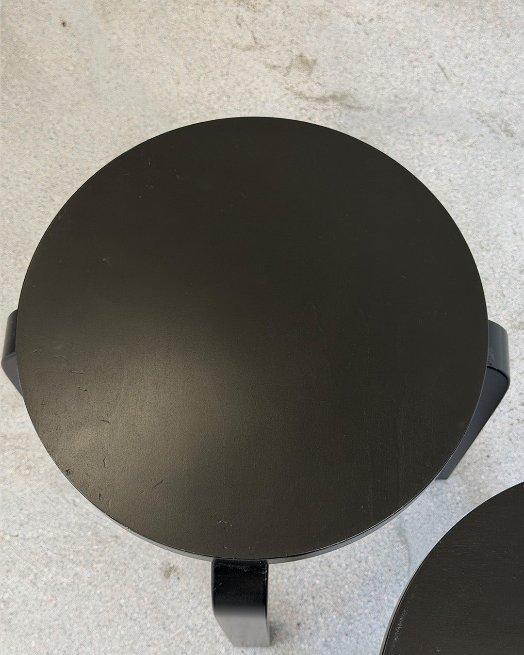 Black Birch Artek E60 Stool by Alvar Aalto