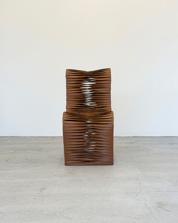 Italian Contemporary Leather Strap Chair