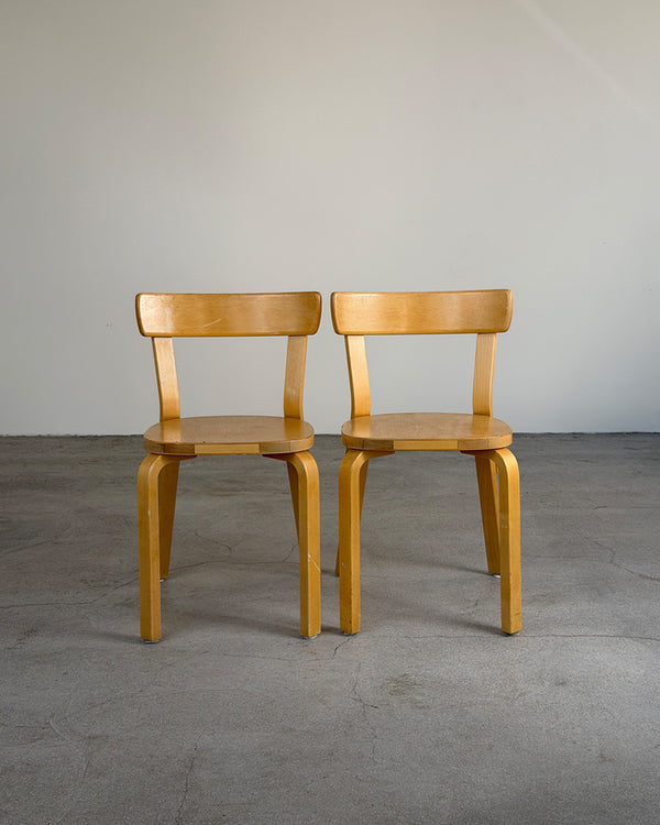 Artek 69 Birch Chair by Alvar Aalto