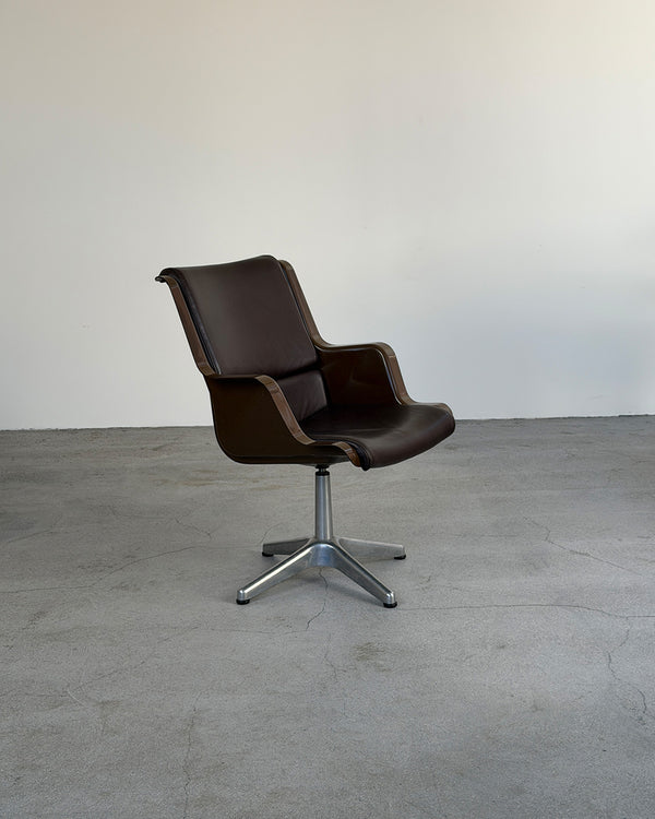Brown Model 3428 Armchair by Yrjö Kukkapuro for Haimi, 1970s