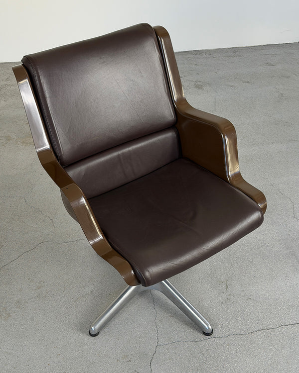 Brown Model 3428 Armchair by Yrjö Kukkapuro for Haimi, 1970s