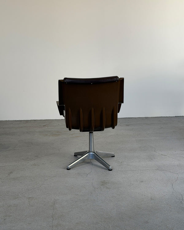 Brown Model 3428 Armchair by Yrjö Kukkapuro for Haimi, 1970s