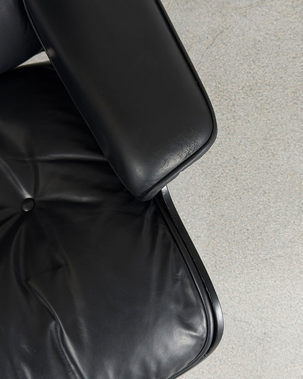 Vitra Black Eames Lounge Chair by Charles & Ray Eames, 1980s