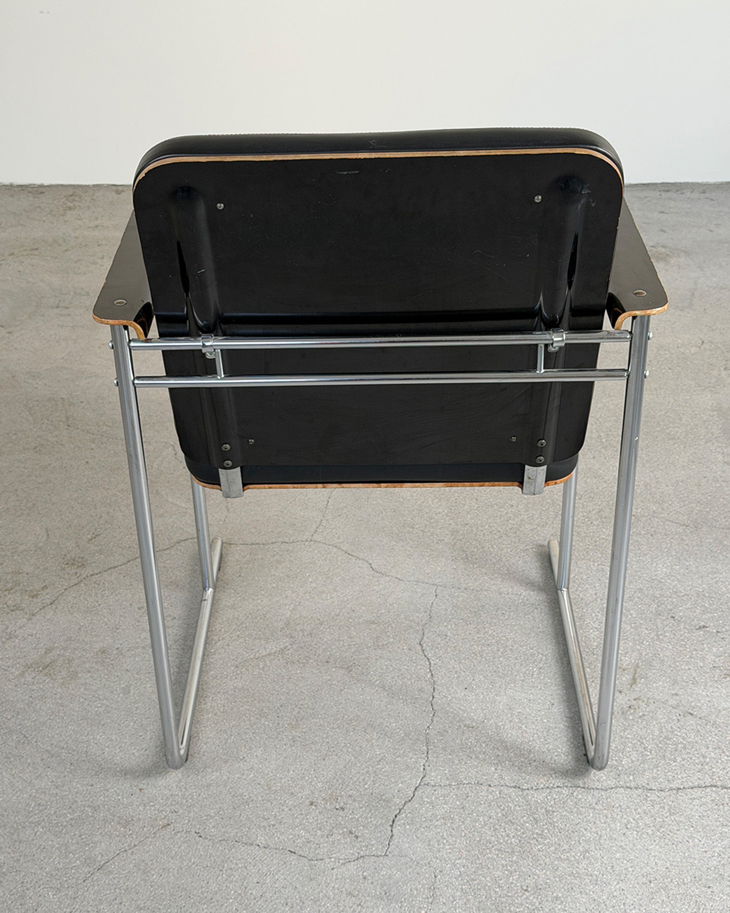 Black Leather 'A-500' Chair by Yrjö Kukkapuro for Avarte