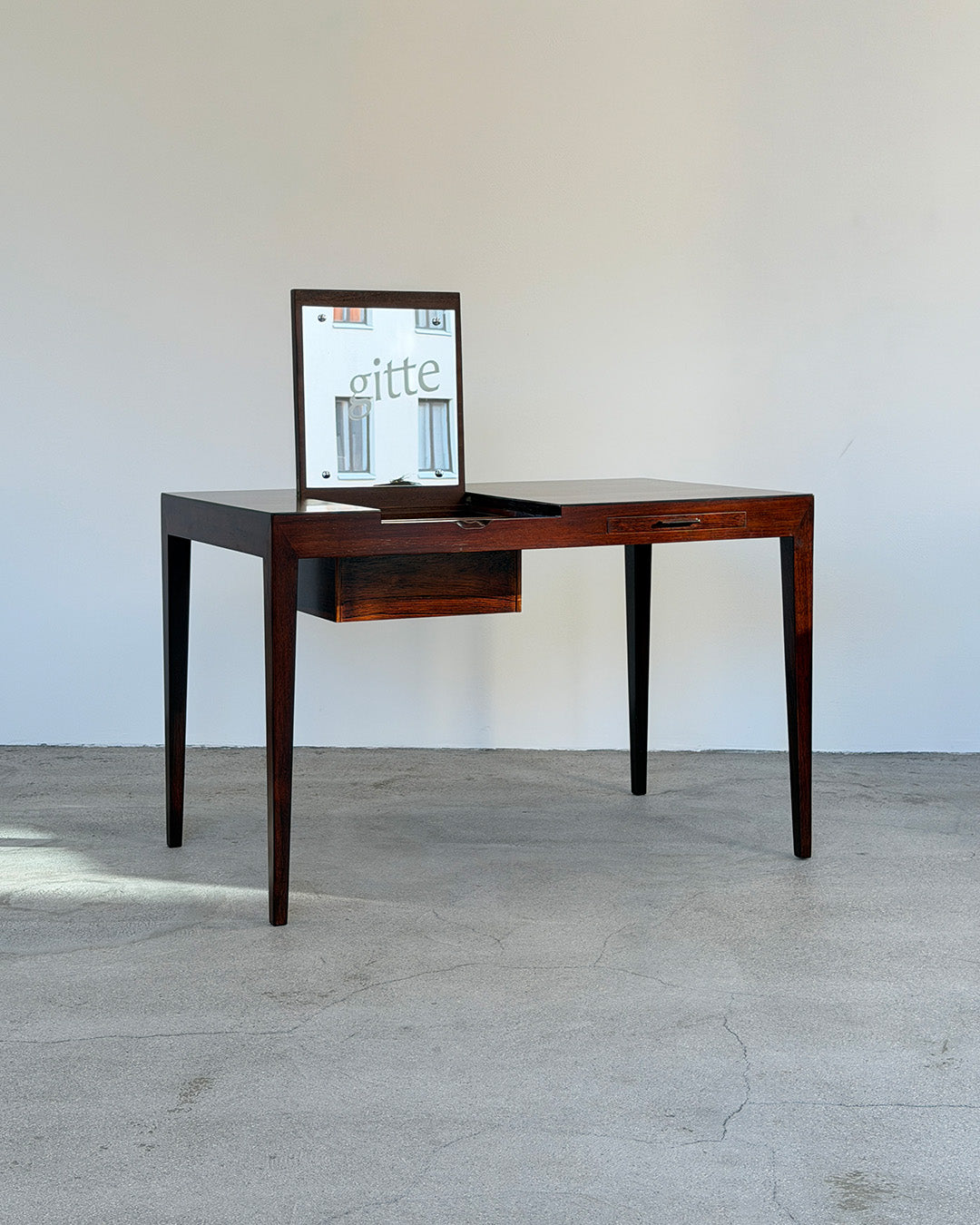 Haslev Møbelfabrik 1960s Rosewood Dressing Table by Severin Hansen