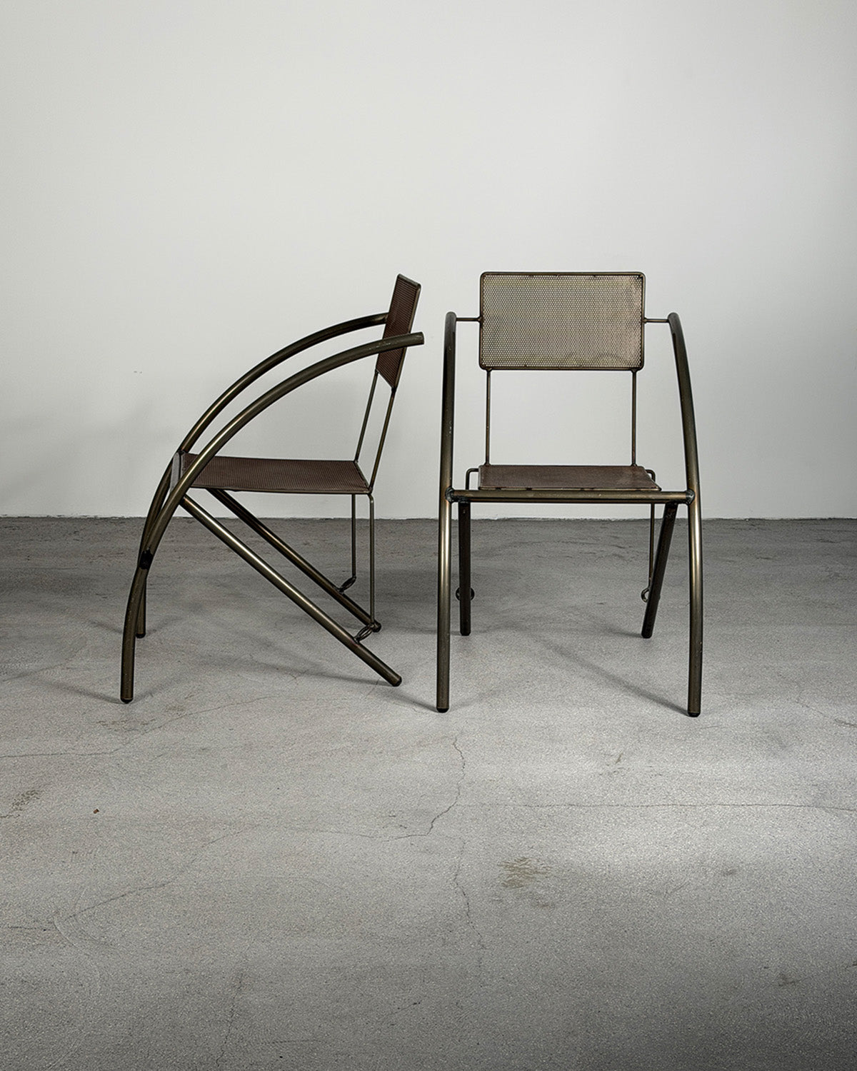 Industrial 1980s Kare Design Metal Chair