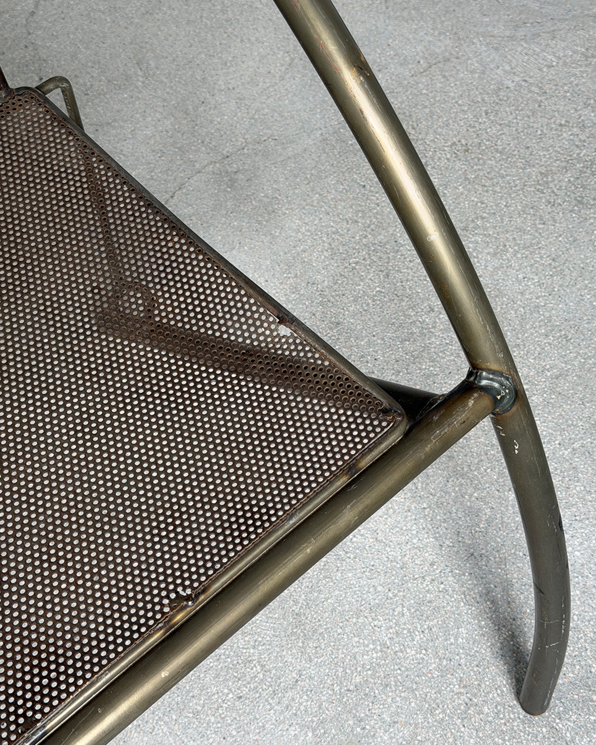 Industrial 1980s Kare Design Metal Chair