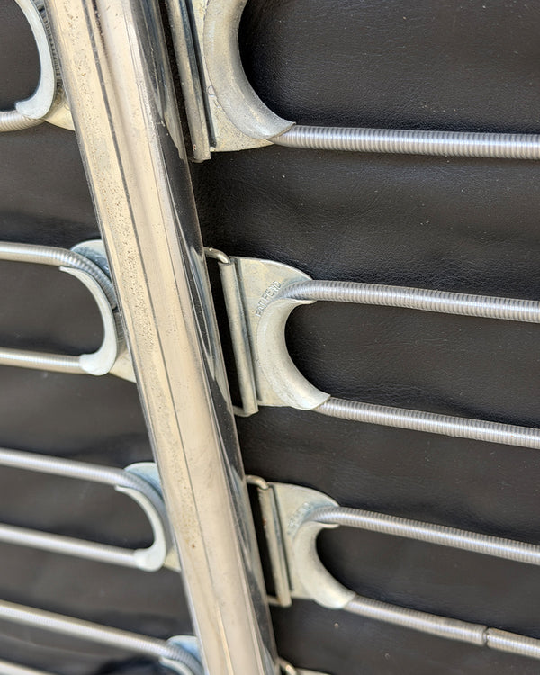 Black Leather 3-Seater Remmi Sofa by Yrjö Kukkapuro