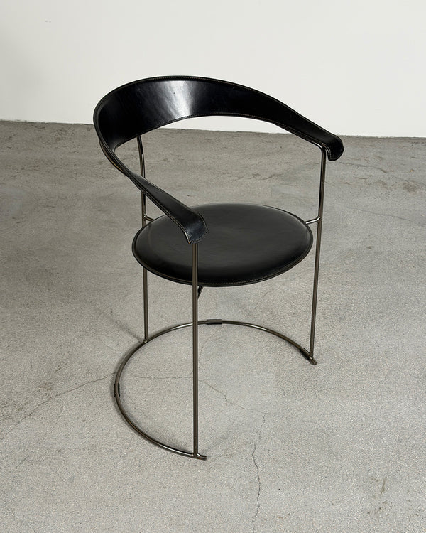 Black 'Canasta' Dining Chairs by Arrben Italy