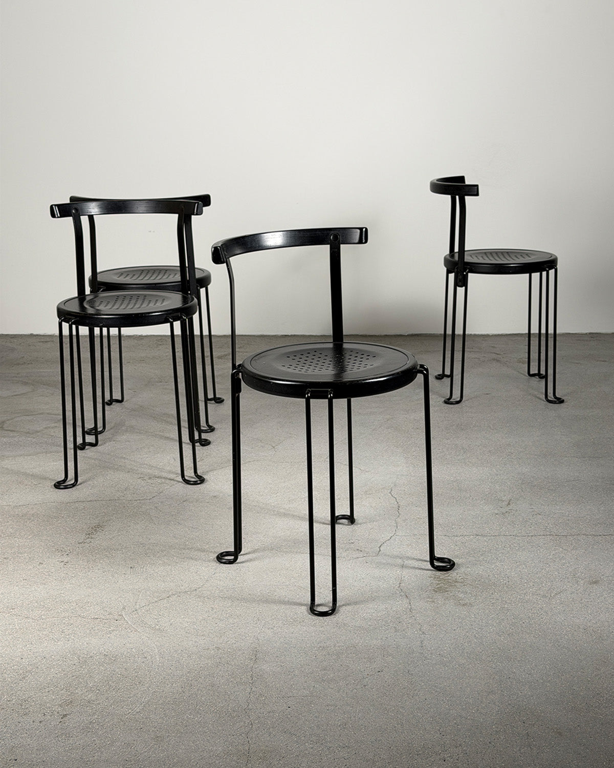 Börge Lindau 1980s 'B4' Stacking Chair for Blå Station