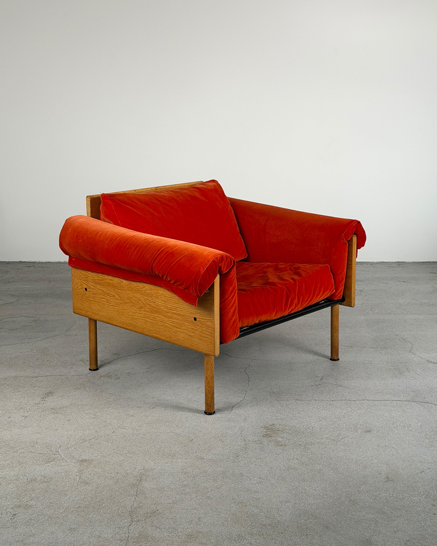 Red 'Ateljee' Armchair by Yrjö Kukkapuro for Haimi, Finland 1990s