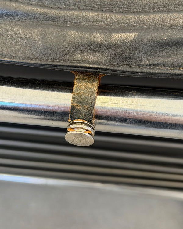 Black Leather 3-Seater Remmi Sofa by Yrjö Kukkapuro