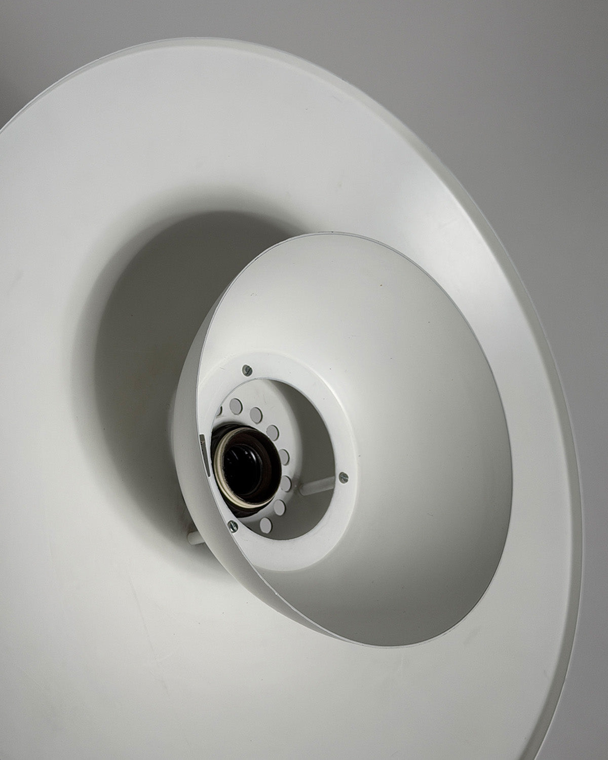 Vintage 1980s Danish Metal Hanging Lamp