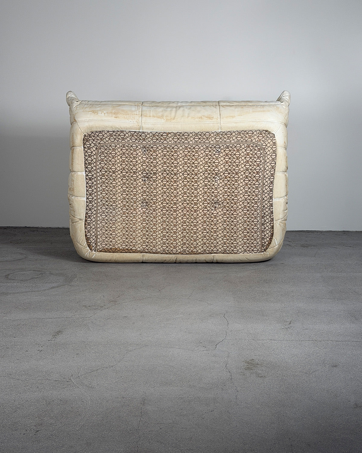 Coffee Dyed Leather 2-Seater Togo Sofa by Michel Ducaroy for Ligne Roset