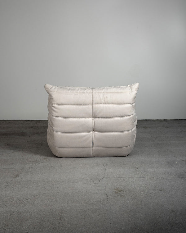 Grey Alcantara Togo Armchair by Michel Ducaroy for Ligne Roset