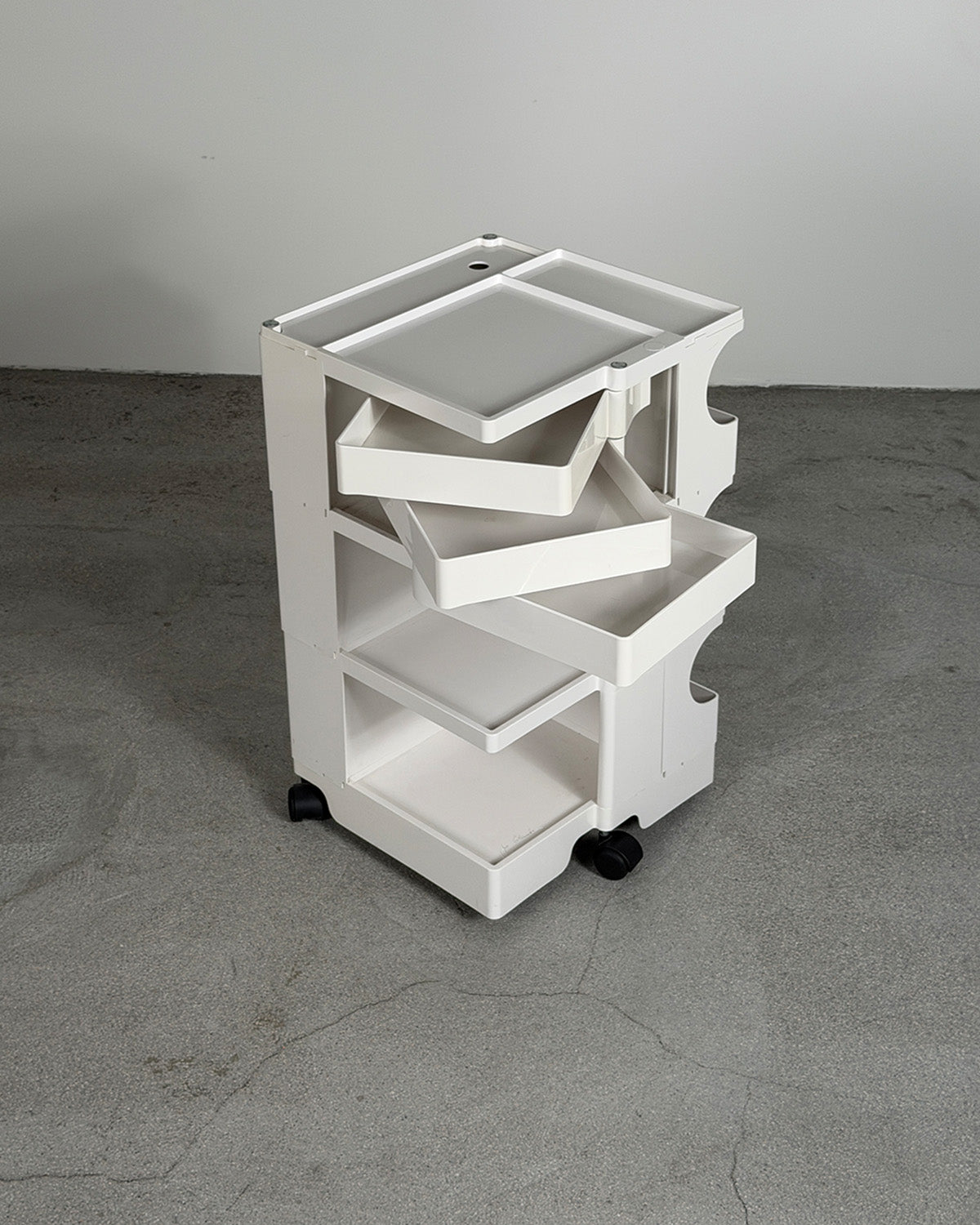 White Joe Colombo B33 Boby Trolley