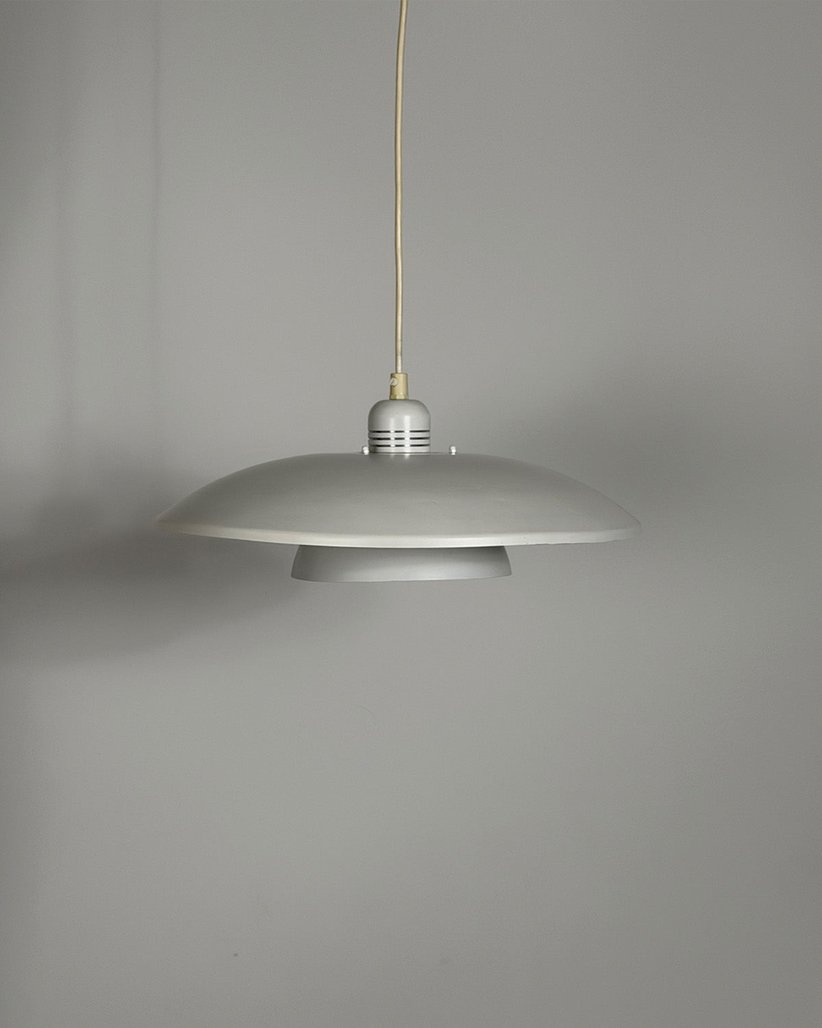 Vintage 1980s Danish Metal Hanging Lamp