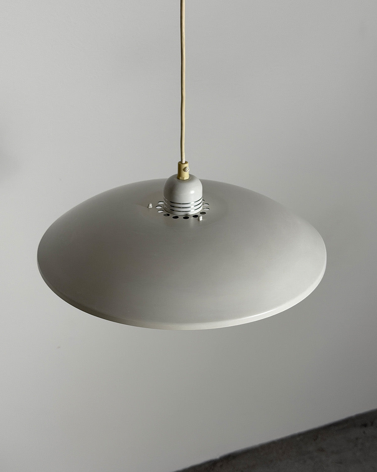 Vintage 1980s Danish Metal Hanging Lamp