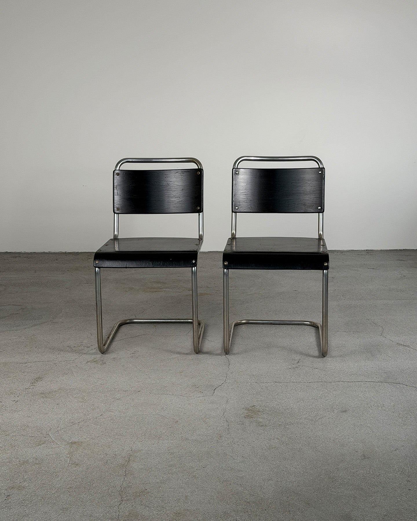 Black Funkis Cantilever Chairs, 1930s