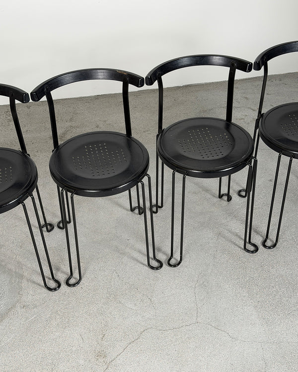 Börge Lindau 1980s 'B4' Stacking Chair for Blå Station