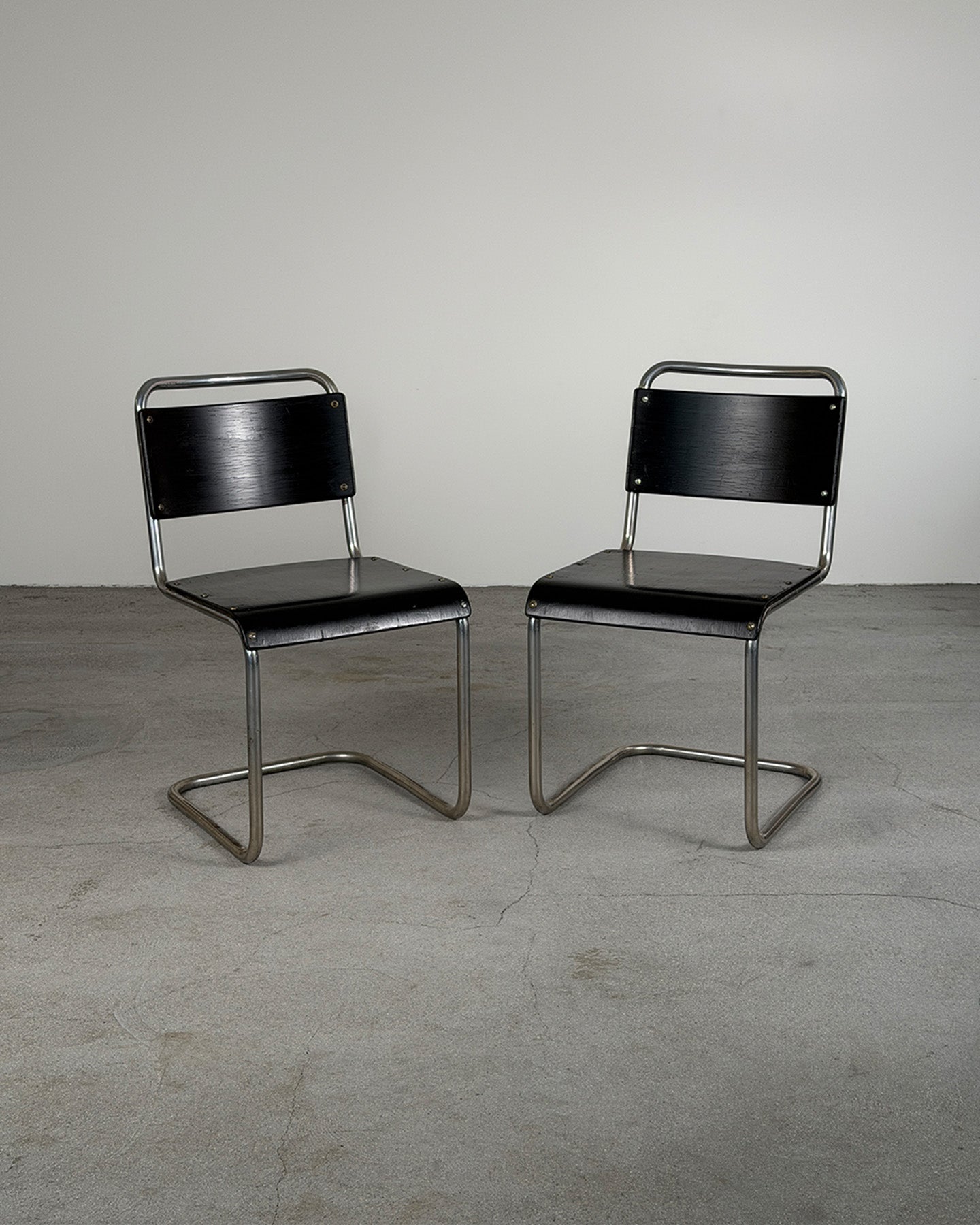 Black Funkis Cantilever Chairs, 1930s