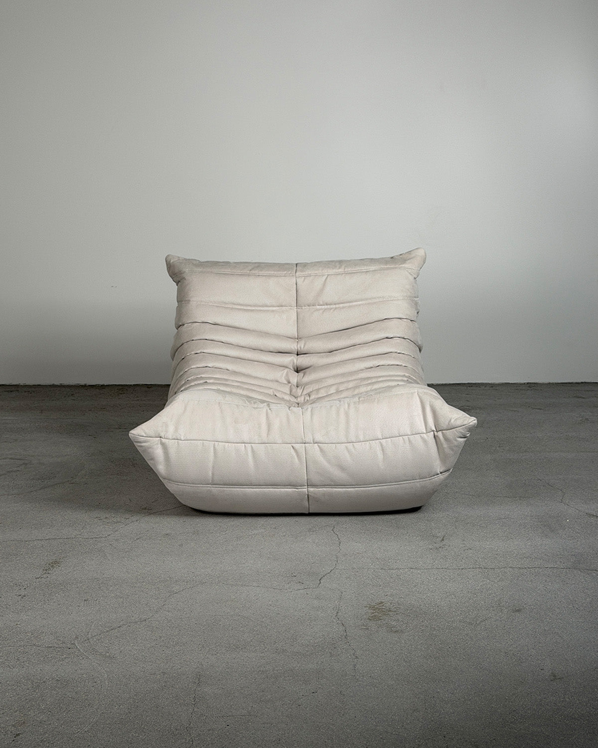 Grey Alcantara Togo Armchair by Michel Ducaroy for Ligne Roset