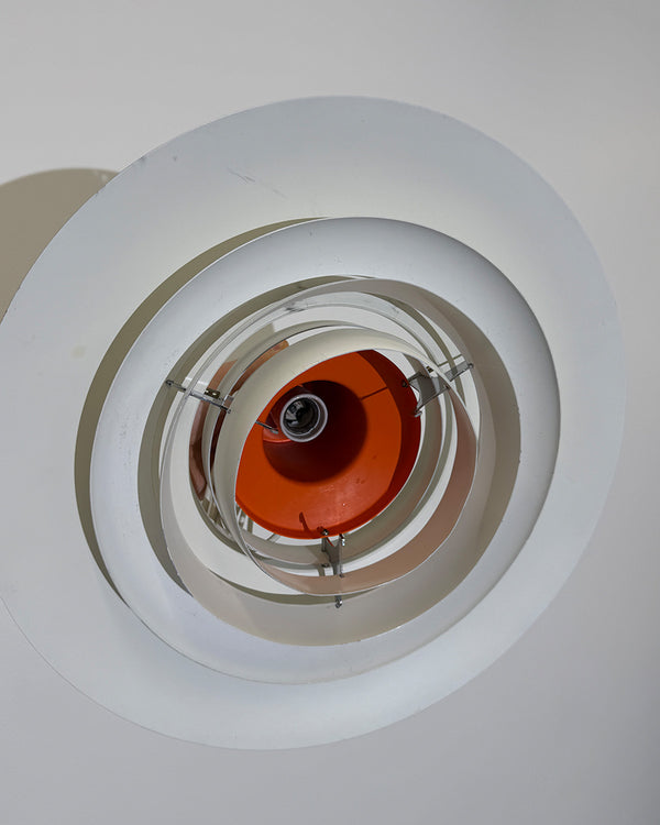 Vintage 1970s Danish Metal Hanging Lamp