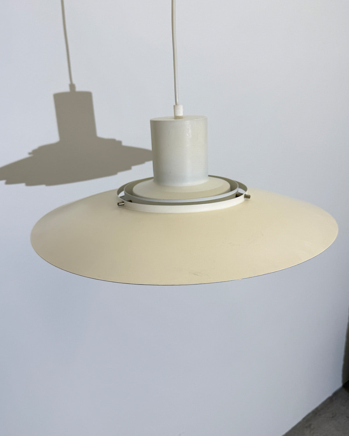 Vintage 1970s Danish Metal Hanging Lamp