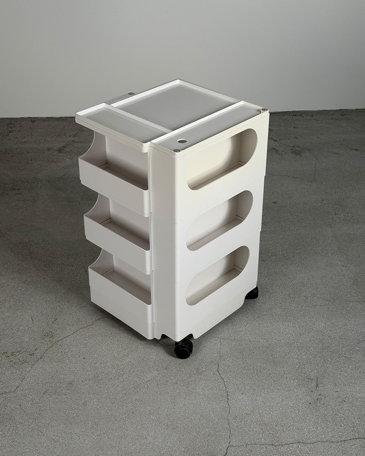 White Joe Colombo B33 Boby Trolley