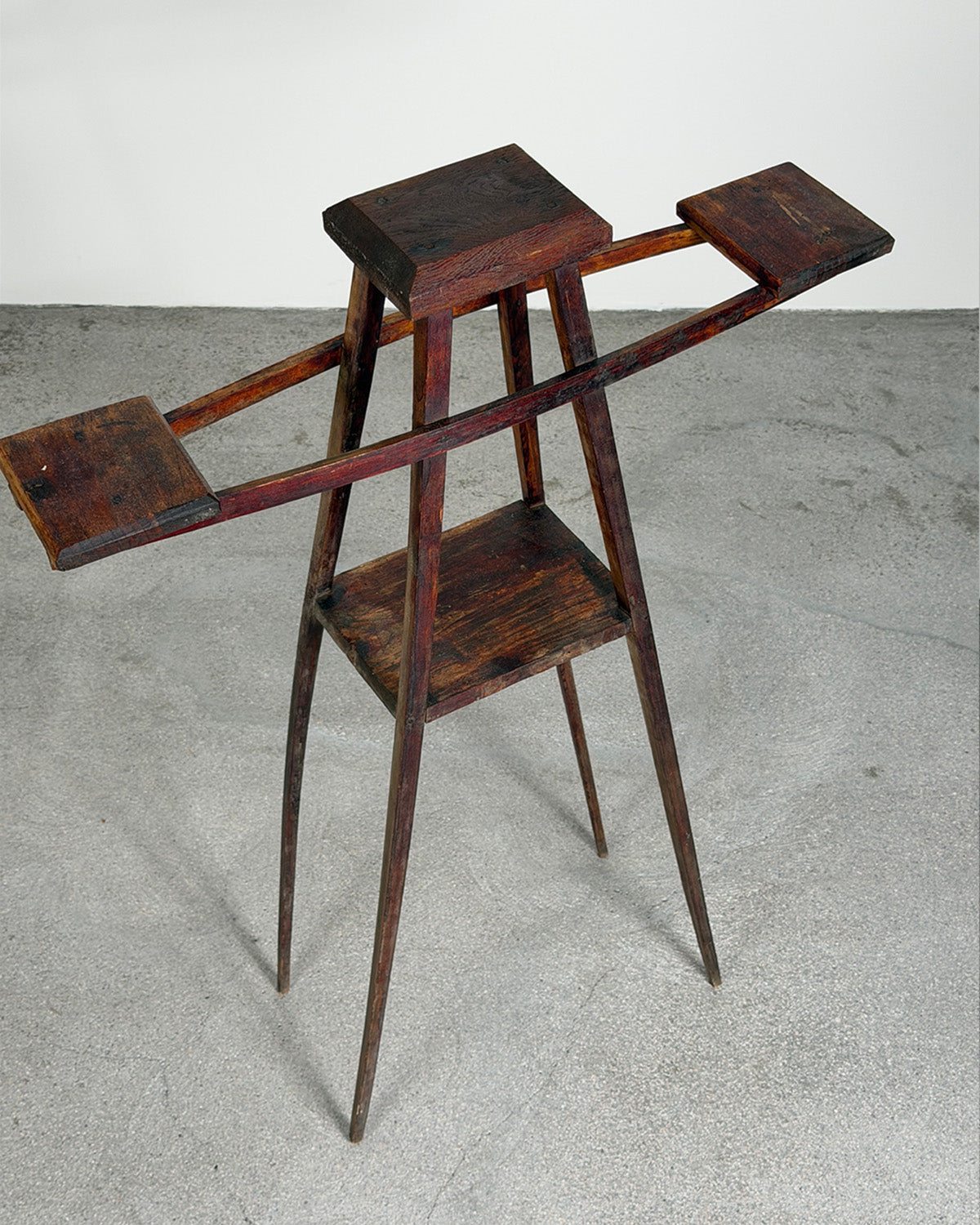 Brutalist 1940s Flower Stand Side Table