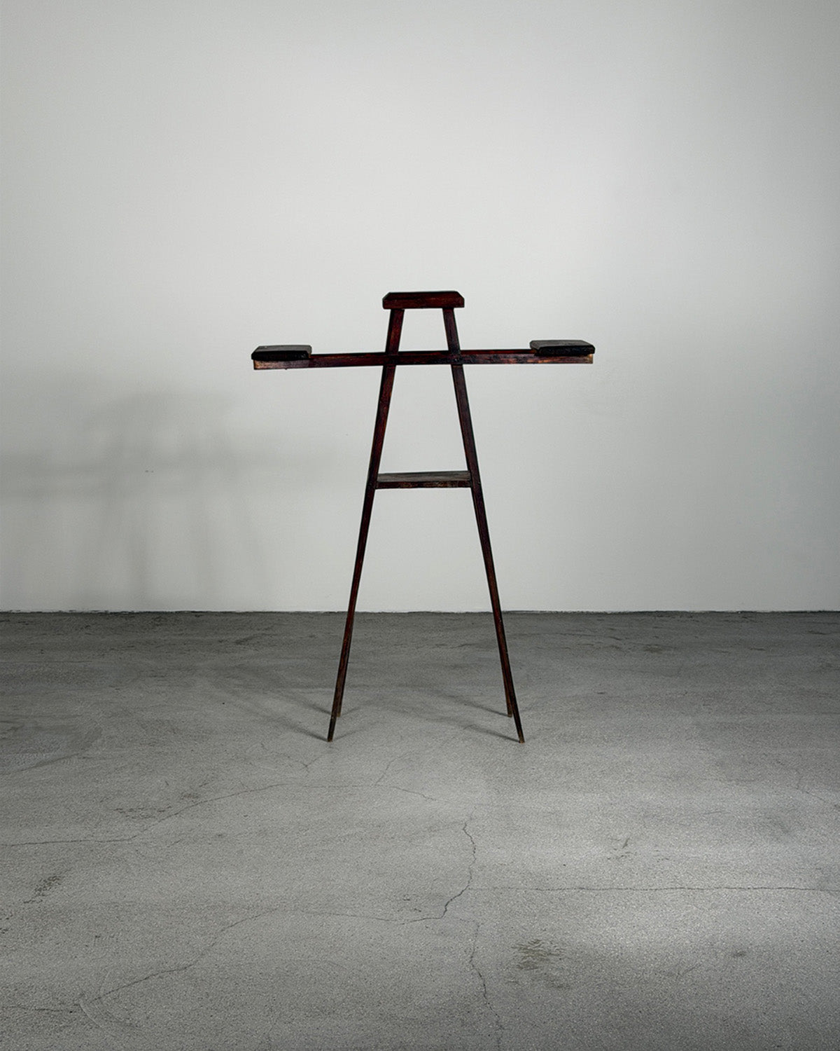 Brutalist 1940s Flower Stand Side Table