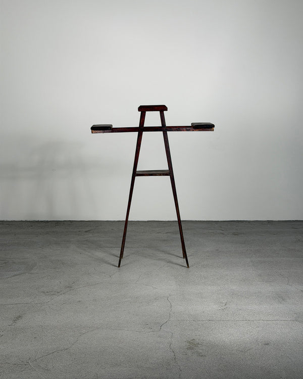 Brutalist 1940s Flower Stand Side Table