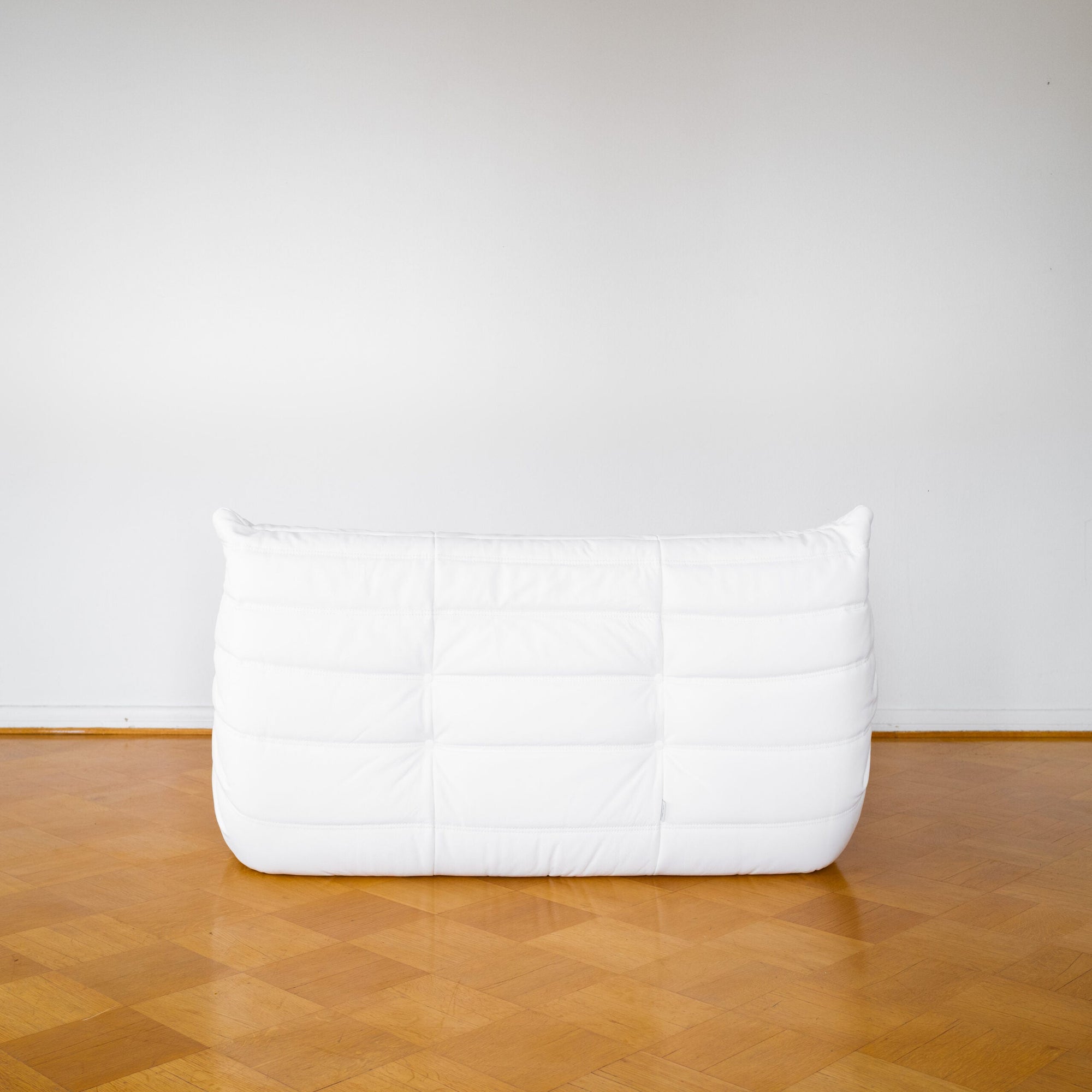 White Leather 2-Seater Togo Sofa by Michel Ducaroy for Ligne Roset