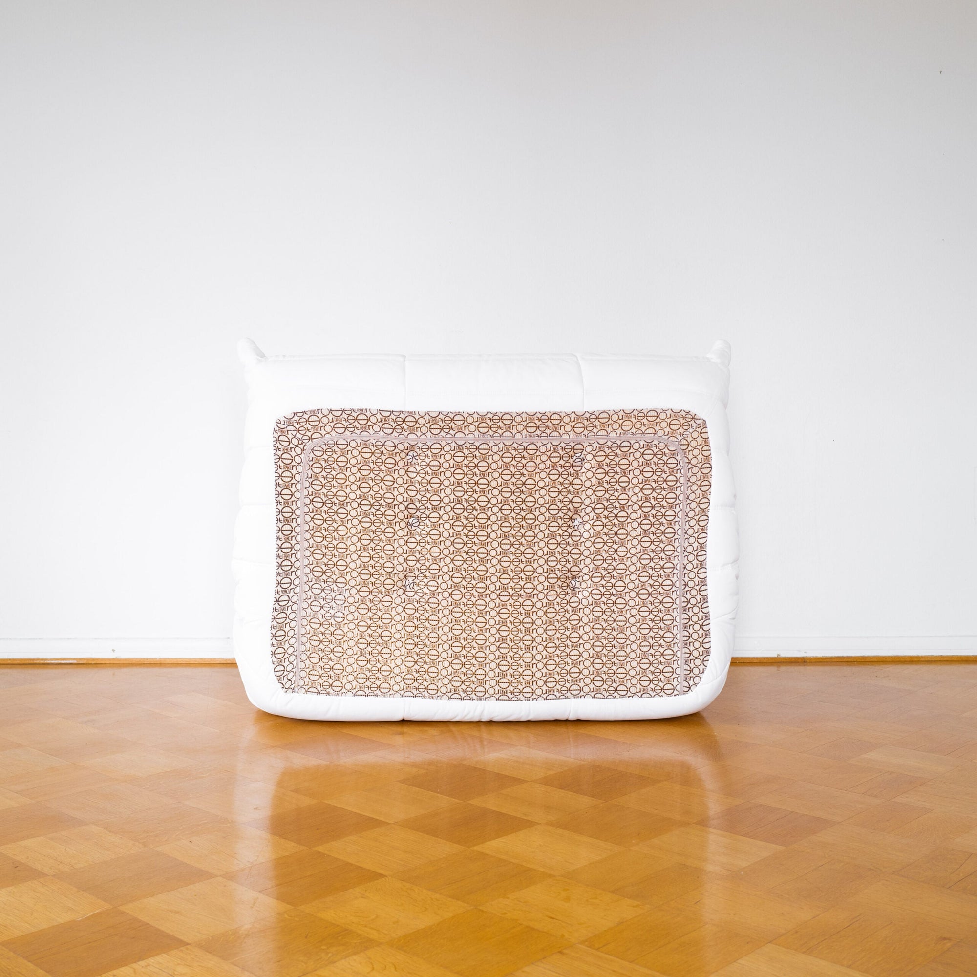 White Leather 2-Seater Togo Sofa by Michel Ducaroy for Ligne Roset