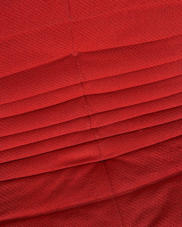 Red Wool Togo Armchair by Michel Ducaroy for Ligne Roset
