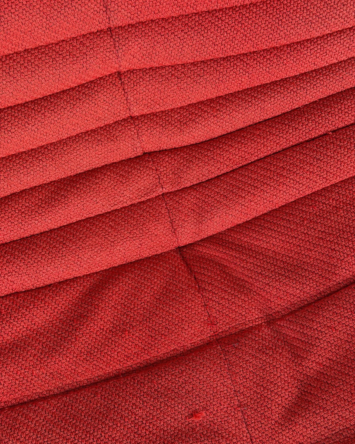 Red Wool 2-Seater Togo Sofa by Michel Ducaroy for Ligne Roset
