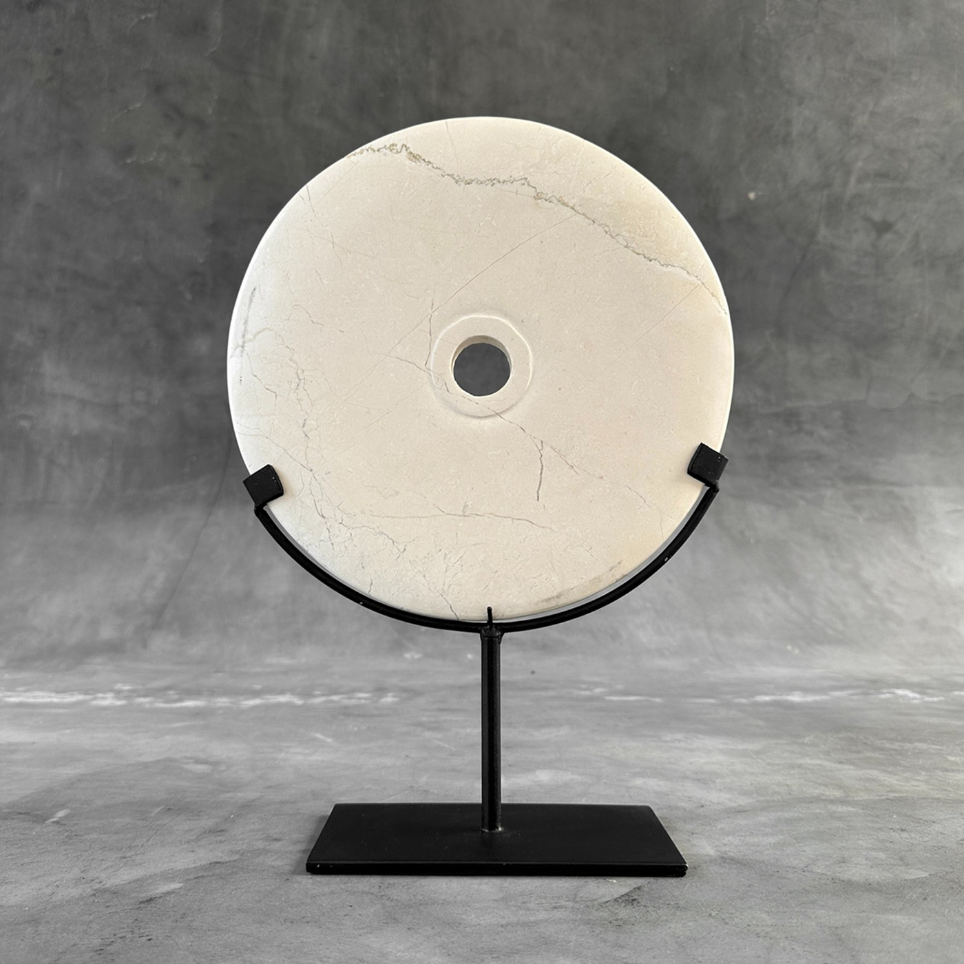 Decorative Marble Disc on Stand